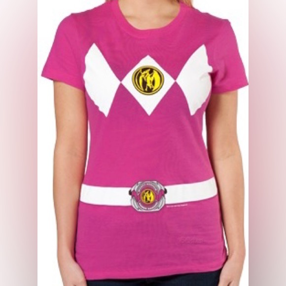 Mighty Fine Pink Ranger tee shirt - Picture 11 of 13